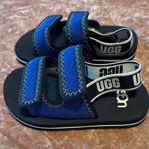UGG Kids Navy and Black Sandals